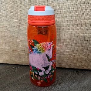 NWT Cool Gear Magical Unicorn Print Sipper Bottle 32oz BPA free Carry handle